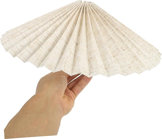 Umbrella Shaped Fabric Pleated Lampshade for Table Lamps and Floor Lamps Compatible Lightweight and Easy to Install Softens Light for Gentle Ambiance