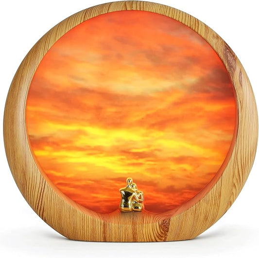 mamre Sunset Lamp Anniversary Wedding Valentine’s Day Gift Ideas, Sunset Glow Light Centerpiece Table Decorations Gifts for Mom Birthday Gift, The Beautiful Sunset We Share