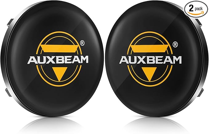 Auxbeam C4 Series 4 Inch Light Covers, 2PCS LED Round Black Plastic Protective Light Covers, Snap-On Design Waterproof and Scratch-Resistant Covers, Pack of 2