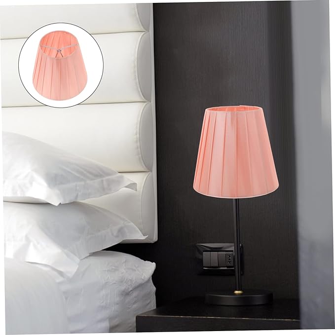 Clip-on Lampshade Stylish Cloth Light Cover for Ceiling Table Wall and Floor Lamps Softens Light for Cozy Home and Office Decor