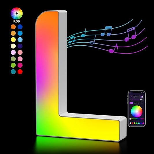 OJQ Light Up Letters LED Letter - Marquee Letters Music Sync Color Change Colorful - Christmas Birthday Gifts for Girl Pink Room Decor Wedding Decorations Baby Shower Gifts