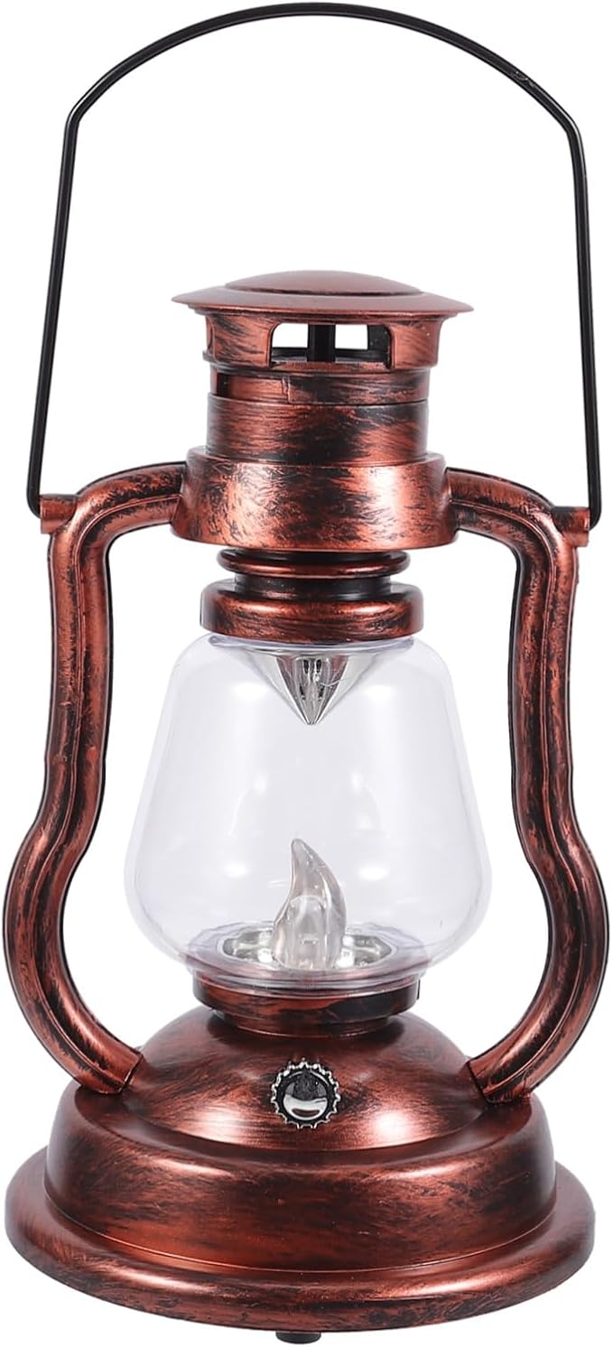 DOITOOL 1pc Creative Retro Kerosene Lamp Rechargeable Household Night Light for Home Decor Vintage Style Lantern for Festivals and Events for Ambient Lighting Setting