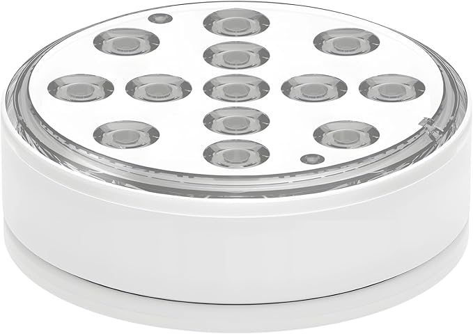 Led Pool Light, Rechargeable Submersible Underwater Light, 16 Colors, Remote Control, Type-C Charging, Dimmable, Ip68 Waterproof