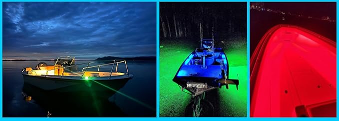 T-Toplights IP68 8FT Blue Marine Submersible LED Light Strip | 12V Under Gunnel Light | Boat Light