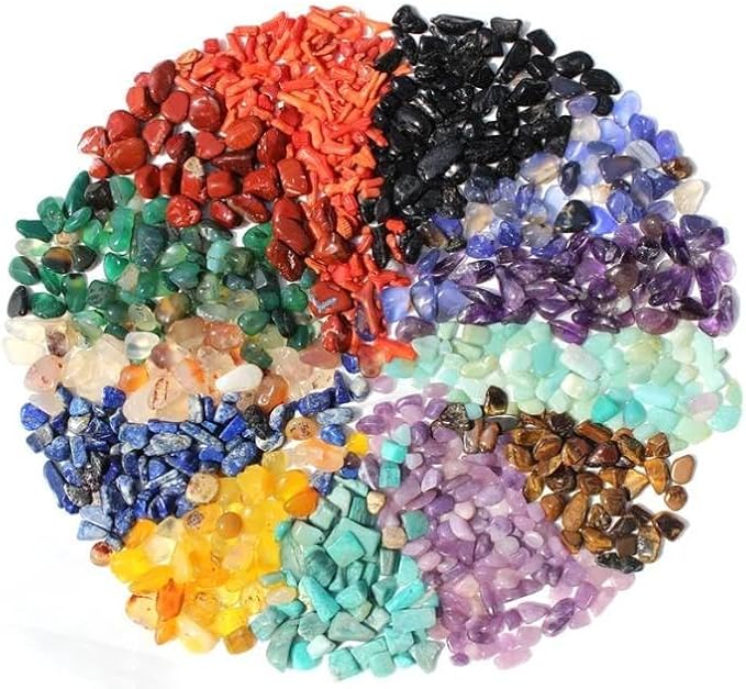 1Lb Tumbled Chips Stone Crushed Crystal Quartz Pieces Irregular Shaped Stones Size 4MM - 10MM