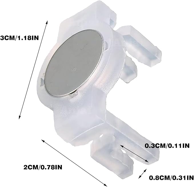 Strong Magnetic Christmas Light Clips,for Outdoor Living, Box of 50Pcs