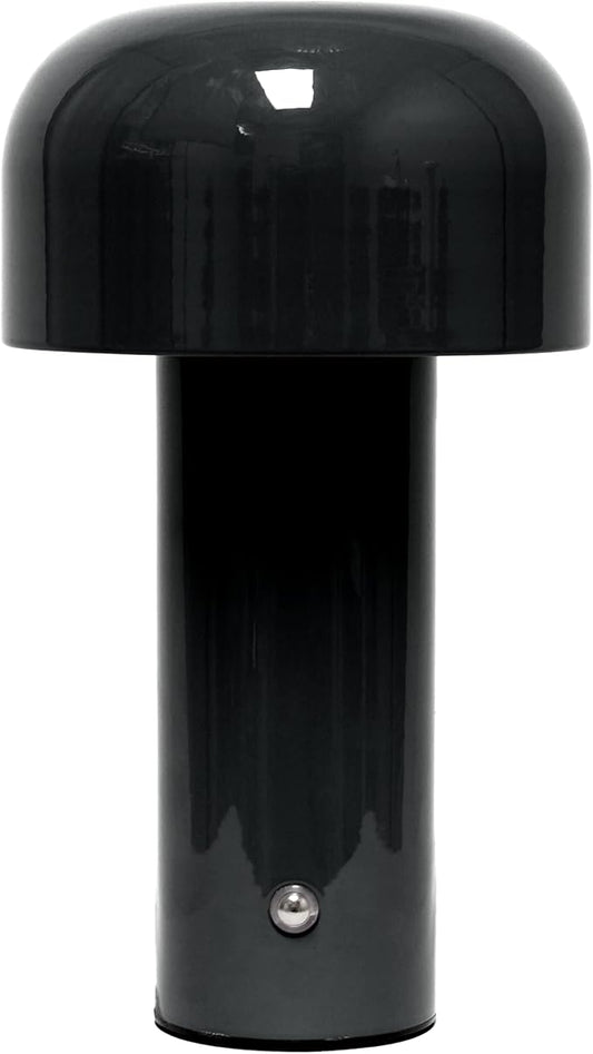 Simple Designs Mushroom Magic LED Table Lamp, Black (LD1070-BLK)