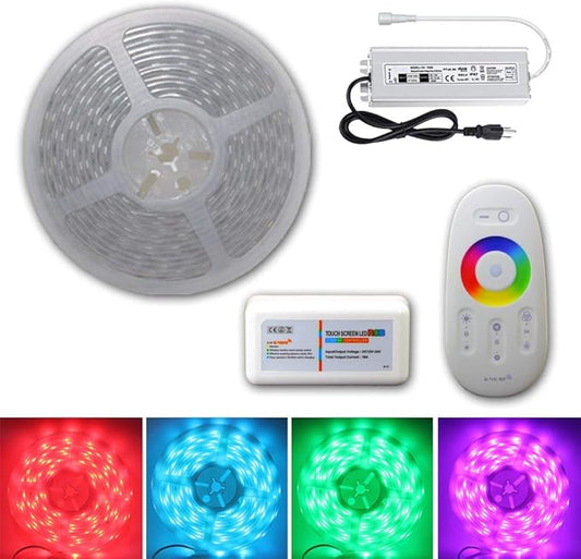 10ft 20ft 30ft 50ft 100ft 12V 60LEDs/M RGB SMD 5050 LED Strip Light Flexible Waterproof IP65 Outdoor (75)