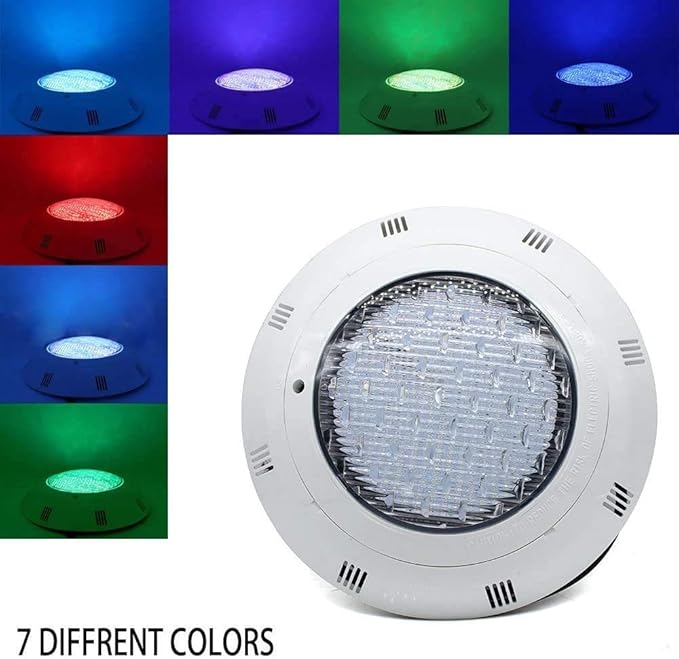 TBVECHI 12V 45W Pool Light Underwater Color-Change LED RGB with Remote Submersible Led Light IP68 Waterproof LED Inground Swimming Pool Light