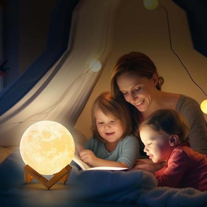 Moon Lamp Galaxy Lamp Upgraded Timing 7.1 Inch 16 Colors 3D Moonlight Galaxy Light,Moon Night Light for Adults,Kids Lamp Moon Gifts for Women Girls Boys Bedroom