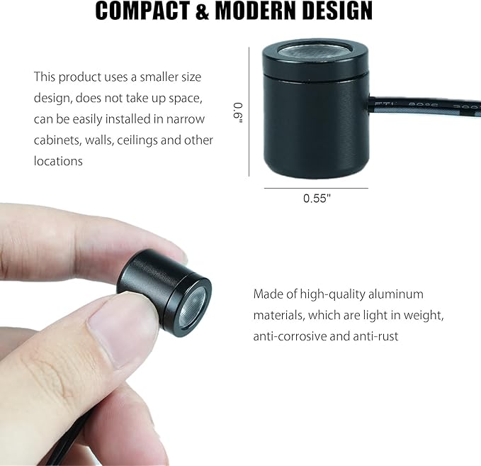 TAYSING Mini LED Spotlights with USB Hub,Magnetic Base, USB Powered Small Spotlight Display Lights, Accent Lighting for Artwork, Paintings, Jewelry, Display Cases, handicrafts, Models, Toys, Puzzles