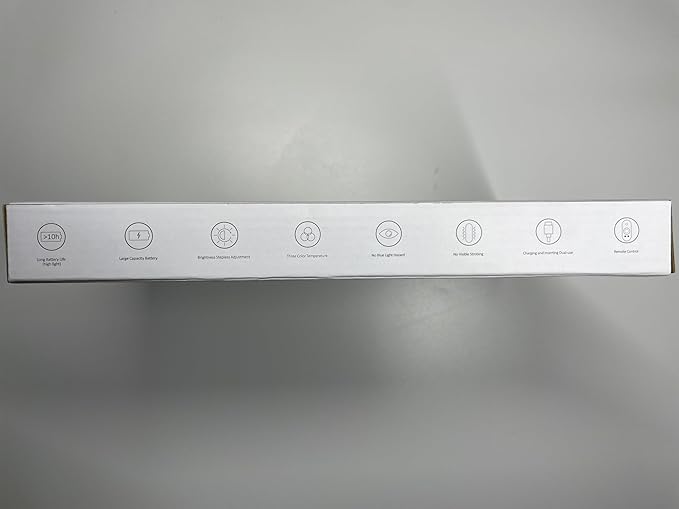 Rechargeable Magnetic LED Light Bar with Remote, Under Cabinet Lighting Wireless, Battery Powered Operated Wall Strip Lights, Dimmable Desk Lamp for Mirror Closet Bathroom Kitchen – White