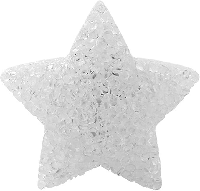 Star Lights, Handheld Star Shape Acrylic Battery Powered Soft Glow Desk Table Lamp Night Light for Chorus Decor, 3.14 x 3.14 x 1.57in (Yellow Light)