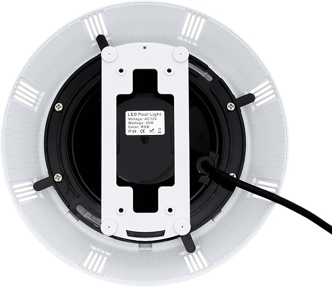 Eapmic 12V 45W Pool Light Underwater Color-Change LED Lights RGB IP68 with Remote (45W)