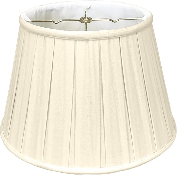Royal Designs, Inc. Empire English Pleat Lamp Shade, BSO-724-14LNBG, 10 x 14.5 x 10, Linen Beige