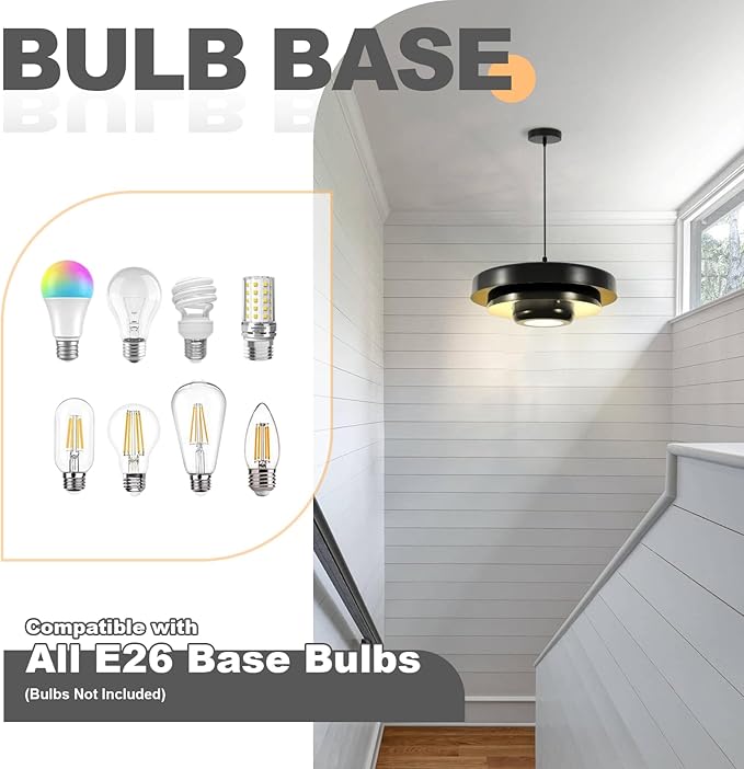 Black Dome Pendant Light, 17.7" Adjustable Nordic Flush Mount Chandelier for Kitchen Island Over Sink, Contemporary Farmhouse Dining Room, Bedroom Lighting