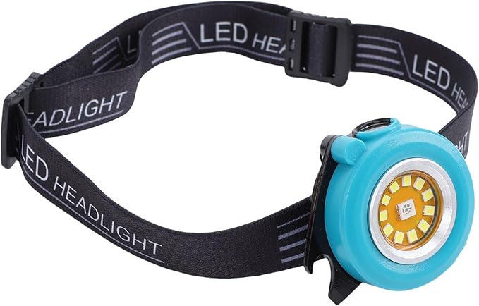 Alomejor Keychain Flashlight, Aluminum Alloy Mini RGB Work Light with Rechargeable Battery, Perfect for Camping and Car Repair (Blue)