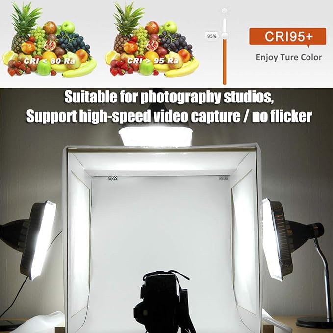 2835 White High CRI 90 LED Strip Light - Bright Color Quad Row Flexible LED Tape Lights 24V- IP20-3,530 lm/m for LED Industrial and Photographic Lighting (1m/3.28' Daylight White)