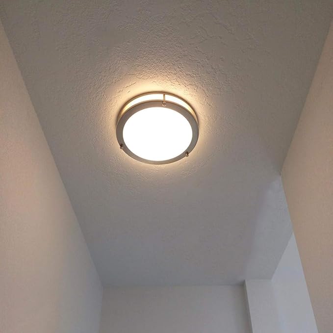 Drosbey 48W Dimmable LED Ceiling Light Fixture, Kitchen Light Fixtures, Flush Mount Ceiling Lights for Bedroom, Bathroom, 3000K/4000K/5000K Selectable, Super Bright 5000LM