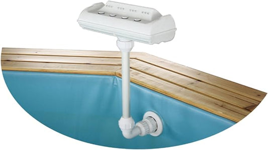 Aqua Select Rainbow Waterfall Above Ground Swimming Pool Fountain with LED Light | Change Color Automatically | No Need for Batteries Or Electricity | Water Powered | Easy to Install