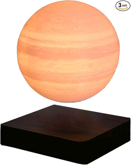 ACEDOAMARE Night Light Moon Light Magnetic Floating Planet Lamp Interior 3D Print LED Bedside Nursing Creative Gift Table Lamp (13cm Jupiter)