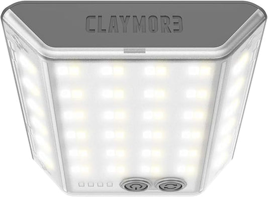 CLAYMORE 3Face Mini (Dark Gray) - Lightweight and Portable LED Area Light for Outdoors, Camping, Tent, Emergency, and Industrial Use. Rechargeable Lantern with USB-C, Up to 60 Hours Battery Life.