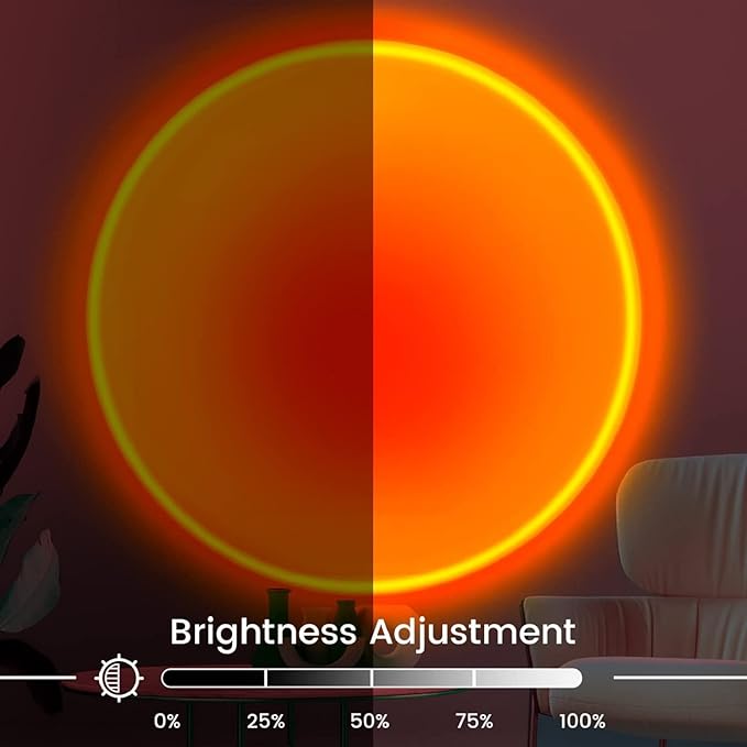 Sunset Lamp Projector Sun Lamp Projector Sunset Light 360° Rotation Lights Sunset Lamp for Bedroom Decor and Aesthetic Room Decor Gifts for Women