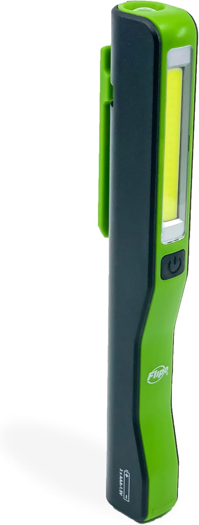 Flipo Magnetic Cliplight Dual Led - 2 lights in 1 400 Lumen flood light, 200 Lumens Spotlight - LED Pocket Flashlight with Magnetic Swivel Clip - Compact pen light, LED Worklight, Magnetic Pocket Clip
