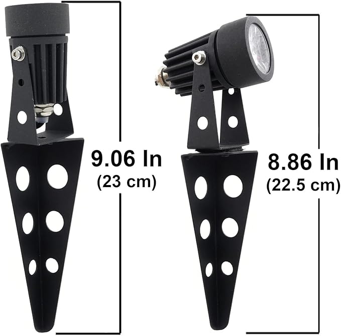 Mini 50X Twin Solar-Powered Flag Pole Light Cast Aluminium Cool White LED Spotlight 60-100 Lumen Per Light Fixture for Outdoor Garden Yard Landscape Downlight