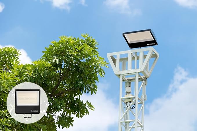 Lithonia Lighting All-in-One LED Flood Light, Waterproof LED Outdoor Light Fixture with Adjustable Brightness and Color Temperature, Yoke or Slipfitter Mount Dusk to Dawn Outdoor Lighting, UVOLT