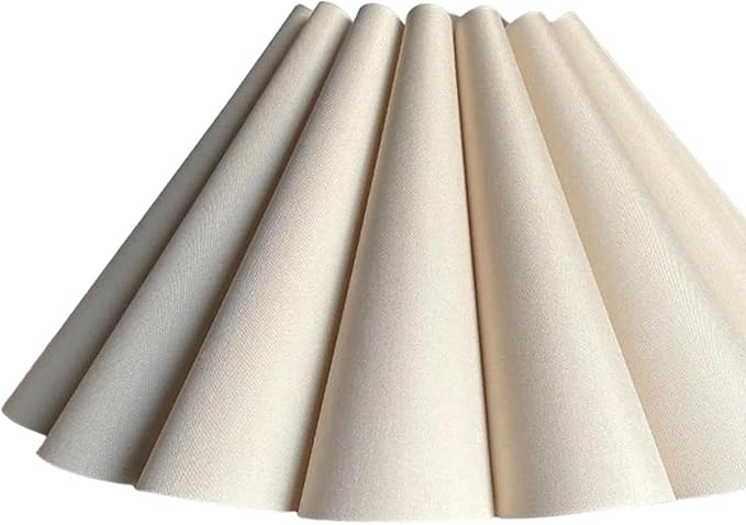Generic Cloth Lampshade Floor Lamp Shade Simple Decorative Easy Assembly Petal Table Lamp Shade Floor Light Cover for Home Decor, Khaki