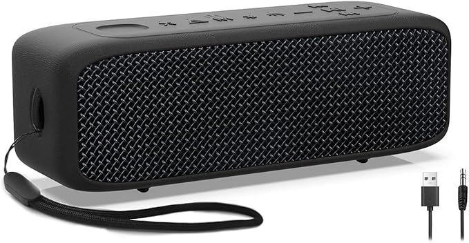 NOBIS Bluetooth Speaker, IP68 Waterproof, Bluetooth 6.0,Portable Speaker Wireless with 20W Loud TWS Stereo Sound, 24H Playtime, Voice Assistant Support, TF Card Slot & AUX Input, for Camping, Travel