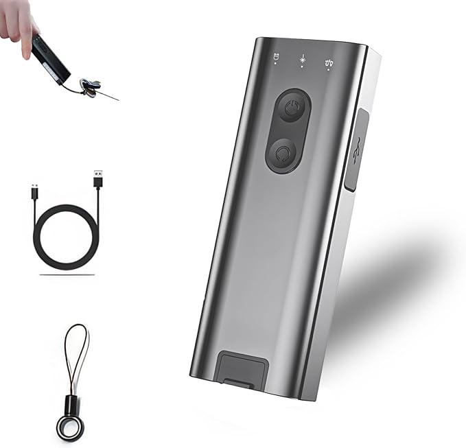 K3 UltraMulti EDC Keychain Flashlight - 800 Lumens Mini Rechargeable LED Tool, Magnetic Base, Hat Clip, Side RGB & UV Modes, Weatherproof for Hiking, Camping, Emergencies (Gray)