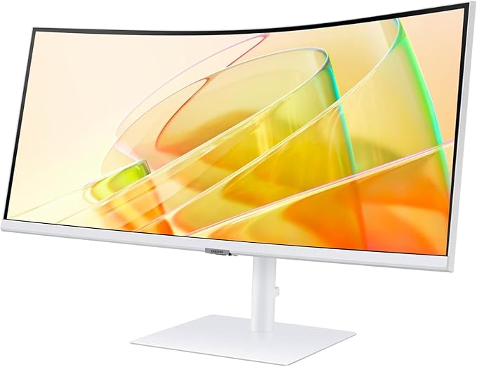 Samsung 34" ViewFinity S65TC Ultra-WQHD 100Hz AMD FreeSync HDR10 Curved Monitor Bundle with Tech Smart USA Elite Suite 18 Standard Editing Software Bundle + 2 Year CPS Enhanced Protection Pack