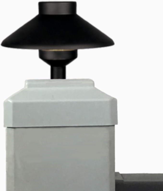 WL103A LED Post Light for a Deck or Fence Post (4.5 inch x 4.5 inch Post Cap, White)