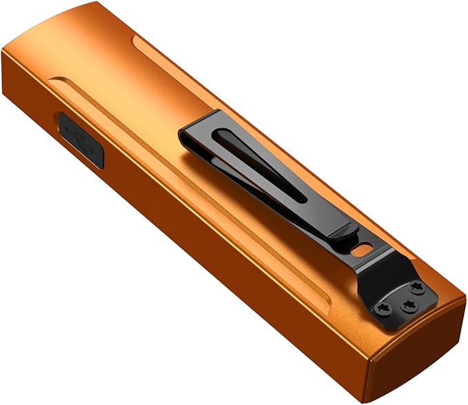 Wurkkos HD01PRO UV Flashlight with UV Light&White LED Combo,Led Flashlight 1200Lumens Flat Flashlight with RGB Light,Rechargeable EDC Flashlight,Pocket Light for Emergency,Pet Urine Detection(Orange)