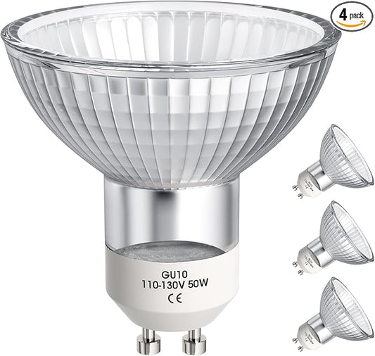 Light Bulbs(Pack of 4) - 50W 110V Wax Warmer Bulbs GU10 LED Bulbs with Long Lasting Lifespan Warm Light Dimmable Light Bulbs Replacemen for Candle Lamps,Wax Melt