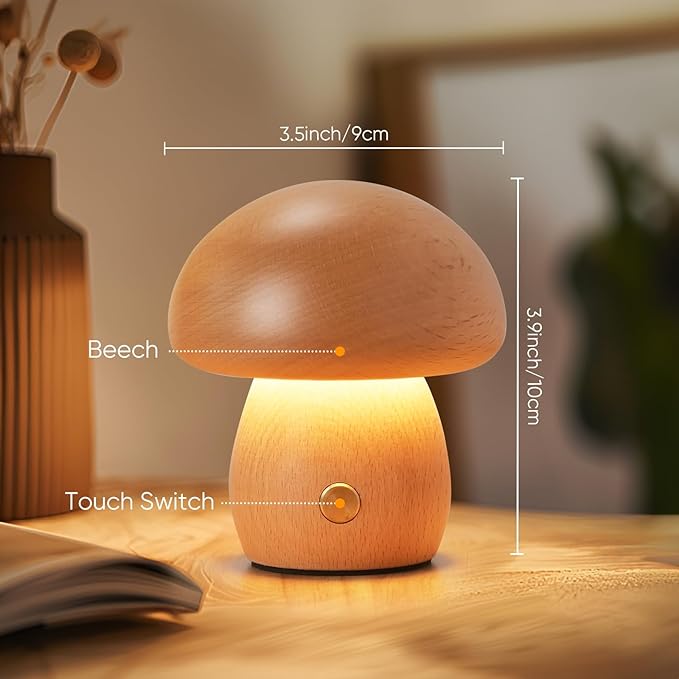 Portable Cordless Rechargeable Battery Operated Lamp,Stepless Dimming, Small Table Lamp Portable Night Light, Dimmable Touch Control Warm LED Light for Bedroom, Nursery, Patio Decor
