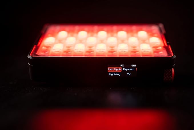 Aputure MC PRO On Camera Video Light,LED Camera Light Panel,2,000-10,000k,Magnet Adsorption Function,Dust and Waterproof,App Control for Vlogging, Photography, Video Conference,TikTok