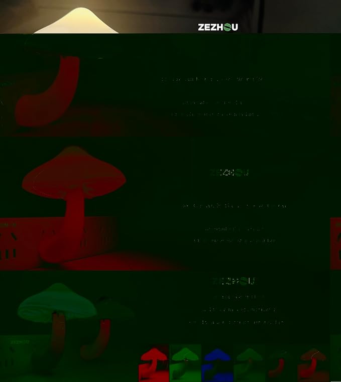 Sensor LED Mushroom Night Light - Plug-in Wall Energy Saving Dream Bed Room Nightlight for Kids Adults Cute Mushroom Lamp Cottagecore Decor for Bedroom, Bathroom, Stairs, Hallway Corridor, Warm Yellow