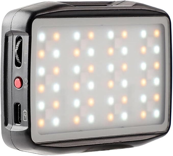 Falconeyes PockeLite F7 mini RGB & Variable Color LED Light with Diffuser & Grid