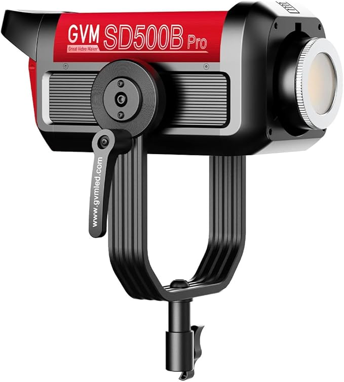 GVM Pro SD500B 500W Led Video Light, Studio Lights with Bowen Mount, 61600lux/1m Photography Lighting kit with 45° Standard Cover, Continuous Output Video Lighting with Controller, CRI 97+, 2700-6800K