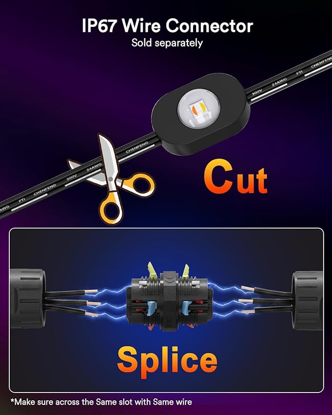 Lumary Smart Permanent Outdoor Lights 2 with Remote, 150ft with 90 RGBAICW LEDs 5400lm for Daily and Accent Lighting, 110+ Scenes for Halloween Christmas Decor, Work with Alexa Google, Black