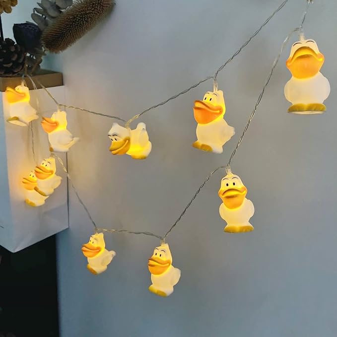 Cute Toucan String Lights,5.4 FT 10 LED White Water Bird Antarctic Shag Fairy Light Battery Operated for Home Party Camping Garden Decoration (Toucan)