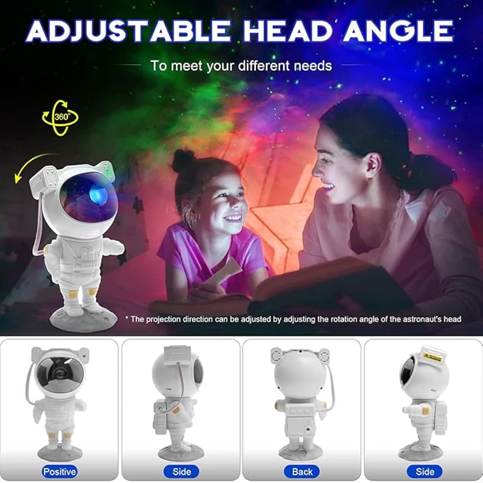 Star Projector Galaxy Night Light, Astronaut Galaxy Projector with Timer and Remote Control, Sunset lamp, Gift for Kids Adults for Bedroom, Birthdays,Christmas, Valentine's Day. ﻿
