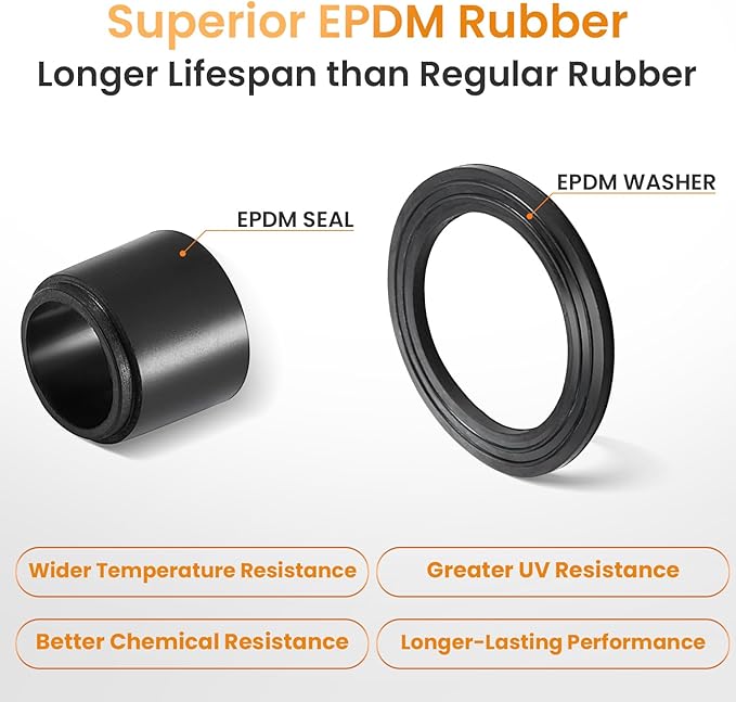 QILIPSU 6pcs 3/4" NPT Cable Gland Waterproof IP68 Nylon Cable Pass Through Cord Grip Connector Strain Relief Wire Grommet