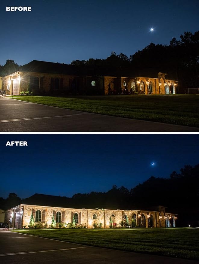 LED Flood Lights - 30W UL Listed, 3300 Lumen Landscape & Security Lights, 5000K Waterproof, 120-277V Outdoor Garden Light, 5 Year Warranty