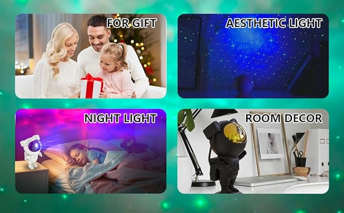 Star Projector Galaxy Night Light, Astronaut Galaxy Projector with Timer and Remote Control, Sunset lamp, Gift for Kids Adults for Bedroom, Birthdays,Christmas, Valentine's Day.