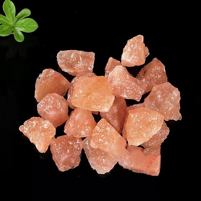 0.79 to 1.18 Inches Himalayan Pink Crystal Salt Stones, 0.22 Pounds Himalayan Pink Salt Chunks for Salt Rock Lamp,Salt Bowl,and Decorations M31
