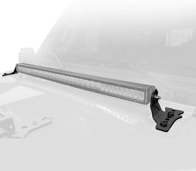 Go Rhino XE Hard Top LED Light Mounts for 30" Single Row LED Bar | Mild Steel, Textured Black | 731300T